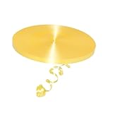 Geschenkband, 50 Meter, 5 mm, für Geschenkverpackungen, Ballonband, Stoff, dickes Band für Geschenkverpackungen, Weihnachten, Valentinstag, Blumensträuße, Kuchen, Hochzeit, Party, Dekoration (gelb)