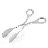 Edelstahl-Lebensmittel-Clip, Buffetzange, Küchenzange für Küche, Grillen, Grillen, Nudeln, Salatzange für Kuchen