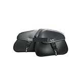 ROBAUN Motorrad-Reisetasche, Motorrad-Satteltaschen, seitliche Werkzeugtasche, Gepäcktasche, schwarz, passend für Kawasakii Vulcan VN 800 900 1500 1600 1700 2000 Motorradkoffer