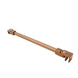 Duschwand Stabilisierungsstange 1 Stück Wand-Glas-Duschkabinen-Befestigungsstangenhalterung, Schwankungsschutz, verstellbares Gelenk, Mattschwarz, poliertes Roségold(Color 4,40cm Long)