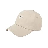 MOGSA Baseballkappe Liebe Herz Paar Baseballkappe Sommer Straße Damen Herren Visierkappen Einfarbig Baumwolle Verstellbarer Sonnenhut-Beige, 54-60 cm