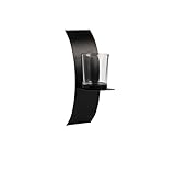MRKU Kerzenhalter Nordic Schmiedeeisen Arc Schwarz Glas Küche Esszimmer