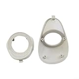 Hosrivae 2 Stück Kunststoff Auto Audio A-Säule Hochtöner Lautsprecher Halterung Adapter für 2,5 Zoll Lautsprecher, weiß, innen für Ring 49 mm außen 69,5 mm kompatibel mit A Pilla