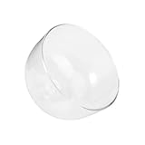 HEALEEP 1Stück Transparente Glasabdeckung für Lebensmittel Langlebige Kuchenhaube Durchmesser Höhe Cupcakes Hochwertige Glasglocke