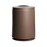 Generisch Kompatibel for große Küchen-Wohnzimmer-Mülleimer mit Deckel, kostengünstiger Abfallbehälter, Haushaltsbatoom(Brown)