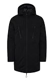 11 Project Pine Herren Winterparka Parka Winterjacke mit hochabschließendem Kragen, Größe:L, Farbe:Black (194007)