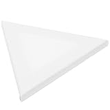 NUOBESTY 2St Malkarton aus Baumwolle Leinwände bemalen schwimmende Eckregale Platte Panel dreieckiger Wandpaneele staffelei Schüler Malbrett Maltuch Bambus Weiß