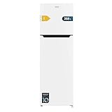 Cecotec Kühl-Gefrierkombination 250L Bolero CoolMarket Combi 250 WD Black Glass D. Inverter Plus Kompressor Kühl-Gefrierkombination Schwarzes Glas 180x55cm, No Frost, Wasserspender, Energieklasse D