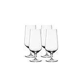 Spiegelau Biergläser 400 ml, 4 Stück, Capri, Biertulpen aus Kristallglas, Bier Gläser spülmaschinenfest