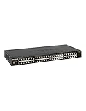 Netgear GS348 Switch 48 Port Switch Gigabit Ethernet (LAN Switch für Desktop- oder Rack-Montage, Plug-and-Play, energieeffizient, lüfterloses Gehäuse für leisen Betrieb), schwarz
