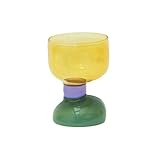 WYUYIWH Trinkgläser Glas Wasserglas Saft Bierglas (Farbe: 3, Größe: 8 x 8 x 10 cm)