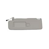 Kompatibel für Skoda Superb III MK3 2016 2017 2018 2019 2020 2021 2022, Auto-Sonnenblende, Sonnenblende mit Make-up-Spiegel, Licht, Sonnenschirmlampe(Gray Left)