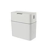 AAGAZA Papierkorb mit Bürstenaufbewahrungseimer, hohe Kapazität, Knopfdeckel, Mülleimer, für den Außenbereich, Wohnzimmer, Schlafzimmer, Toilette, Haus/250