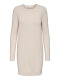 ONLY Damen ONLRICA Life L/S O-Neck Dress KNT NOOS Strickkleid, Birch/Detail:Melange, M