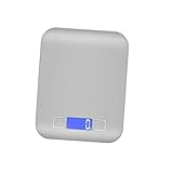 CRILSTYLEO Küchenwaage digital ausstecher rentier die köchin einkoch messwerkzeuge gemüseausstecher kleine Küchenwaage batterielose Küchenwaage Lebensmittelwaage digital Taschenwaage Silver