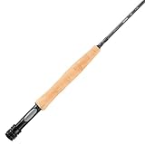 Shakespeare Cedar Canyon Elite Fliegenrute - Premium Kohlefaser-Konstruktion, mittelschnelle Aktion Fliegenfischerrute für Präzisionswürfe, 4pc, Leichter Aluminium-Rollensitz, Korkgriff, 9ft 5/6 wt
