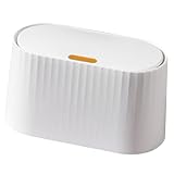 BUGUUYO Mülleimer schieben Behälter mit Deckel Desktop-Mülleimer Würfel Mülleimer mit Deckel Küche Auto aufbewahrungsdose storage boxes kitchen bin praktischer Mülleimer Tisch Mülleimer pp