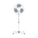 Standventilator, 45 W, Höhe verstellbar 1,30 m, oszillierender Luftfilter, 3 Geschwindigkeitsstufen. INTEC