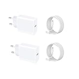 2Stück 20W USB C Ladegerät, lPhone 16 15 PD Schnellladegerät Stecker mit Kabel, USB C to C Adapter, Schnellladenetzteil Charger für lPhone 16/16 Pro/16 Pro Max/16 Plus/lPhone 15/15 Pro Max/iPad 12.9