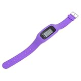 TOYANDONA LED Multifunktionsschrittzähler Sportuhr Lila Kalorienüberwachung Digitales Display für Senioren Jugendliche und Mileage Anzeige Einfach zu Bedienen