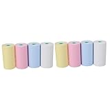 Uonlytech 2 Sätze Farbiges Thermopapier Buntes Thermopapier Papier Für Thermodrucker -aufkleberpapier Druckerpapier Thermoaufkleber-druckpapier Pvc 4 Stücke * 2