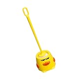 SWOOMEY Kleine Gelbe Enten-toilettenbürste Blasenshampoo Spiegelscharniere Gesichtsshampoo Taschenhaarbürste Geckorinde Walker-zubehör Badeshampoo Faltenkamm Pflege Waschen Yellow Plastik