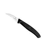 Victorinox, 6.7503, Swiss Classic, Tourniermesser, Extra scharfe Klinge, mit geradem Schliff, robuster Kunststoff-Griff, Schwarz, Made in Switzerland, Spülmaschinengeeignet