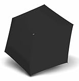 Knirps Regenschirm Mini Duomatic Midnight Black schwarz
