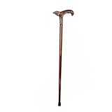 Handwerk Holz Walkingstab Geschnitzte Krücke Für Kostümzubehör Sammelbare Vintage Wanderrohr 90 cm