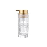 ZKALQECNF Handseifenspender Glas-Seifenspender mit Pumpe, Badezimmer, transparenter Glas-Seifenspender for Handseife, Seife, Lotion (288 ml) Lotionspender