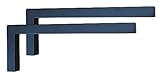 Sunload Waschtischkonsole Wandkonsole Stahl schwarz L-Form 2 Stück (450x150mm)