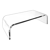 Monitorständer aus Acryl, Monitorständer für Schreibtisch, transparenter Monitorständer, Erhöhung des Computerbildschirms, 30,5 x 7,6 x 20,3 cm, Acryl-Regal für Laptop, Computer-Monitor