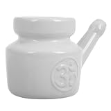 Ipetboom Keramik Nasenspülkanne Nasendusche Nasenreinigungsgerät Sanfte Nasenreinigung mit Keramischem Material für Schnelle und Reizfreie Nasenspülung bei Nasenproblemen