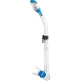 Cressi Dry Snorkel Clear/Light Blue - Unisex Premium Trockenschnorchel für Tauchen/Apnoe/Schnorcheln, Klar/Hellblau, Einheitsgröße