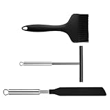 Setauoo Pfannenwender,3-teiliges Set mit Teigschaber für Pancakes | Lebensmittelechtes Küchenwerkzeug für Pfannkuchen Frühstück Burger Frittieren Backen Haushalt