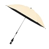 Kinder Regenschirm Regenschirm - UV-Schutz Regenschirm | Kinder-Strandschirm | Faltbarer Stuhlschirm Mit Klemme Für Haltbarkeit, Tragbares Reisezubehör, Sonnentöne, gelb, Fare riferimento alla