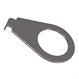 4 Stück Knauf-Unterlegscheiben und Zeigerplatten für LP-E-Gitarre, Metall-Finish (hellschwarz)