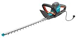 Gardena Elektro-Heckenschere ComfortCut 550/50: Heckenschneider mit 550 W Motorleistung, 50 cm Messerlänge, 27 mm Messeröffnung, ergonomischer Griff und Anschlagschutz (9833-20)