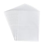 10 Blätter Geschlagene Taschenfoto Für Ringe Bindemittel Alben Clear Punched File Shee Protector Binders Hülle Innere Seite Speichertasche
