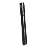 Vaguelly Stiftlampe Stiftlicht Led-taschenlampe Lichter Blinken Untersuchungslicht Für Arzt Stiftförmige Lampe Zahn Miniatur Stift Taschenlampe Nacht Black Aluminiumlegierung