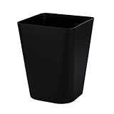 Sinoba Papierkorb 6102 Mülleimer Abfalleimer Papiereimer Kunststoff ideal für Kinderzimmer Büro Küche Höhe 29 cm 12L (Schwarz)