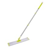 JYARZ Flacher Bodenwischer， Mopp Haushaltsreinigung Flachwischer Fegen Hartboden Faule Person Reinigung Flachmopp für Büro(125 * 50CM)