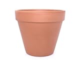 meindekoartikel Italienischer Terracotta Topf Blumentopf Pflanztopf Tontopf wiederverwendbar witterungsbeständig (Ø 17 cm)