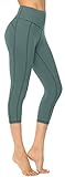 Persit Sport Leggings Damen 3/4, Capri Sporthose Sport Leggins Yoga-Hose für Damen Minttürkis - 36/38 (Herstellergröße: S)