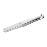 MOLUCKFU Fischentschupper Und Grätenzange Set Edelstahl Fischschuppenentferner Und Pinzette Zum Grätenziehen Küchenwerkzeug Für Fischreinigung 1 Stück Silber