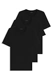 BOSS Hugo Herren T-Shirt Rn 3p Co T-Shirt, New - Black1, L