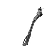 IOEUIWP Verstellbarer Fahrradständer, Aluminiumlegierung, MTB/Schnee/Faltrad/Elektrofahrzeug, seitliche Fußstütze, 24-29 Zoll für Mountainbikes, Trekkingrad, Citybikes, VTT(Style M)