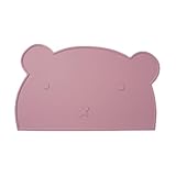 Hundematte für Futter und Wasser, Silikon-Wassermatte, Bärenform, rutschfeste Unterlage für Küche, Reisen, Balkon, Wohnzimmer, Welpentraining, Auto, Käfig-Futterstation