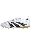adidas Unisex Predator League Fold-Over Tongue FG/MG Fußballschuh Cloud White/Core Black/Gold Metallic 36 2/3