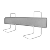 Froadp Rausfallschutz Bett Bettgitter für Kleinkinder Höhenverstellbar Bettkantenschutz mit Reißverschluss und Druckknopfleiste Tragbare Bettschutzgitter für 0-3 Jahre alte Kinder (150 cm, Leinengrau)